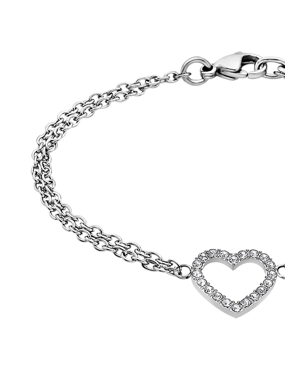 Pulsera lotus style zirconia cúbica woman's heart