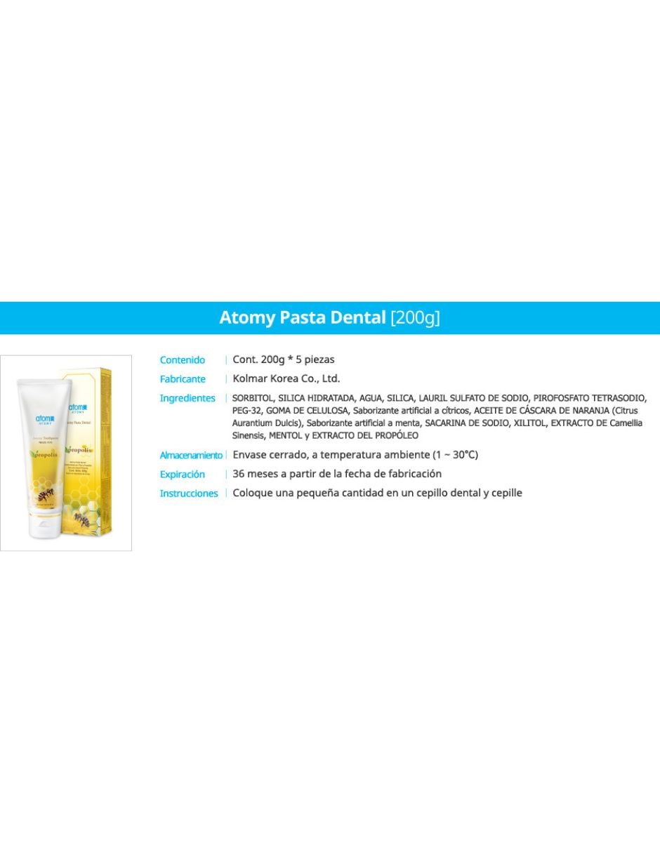 Pasta dental Atomy 200 g