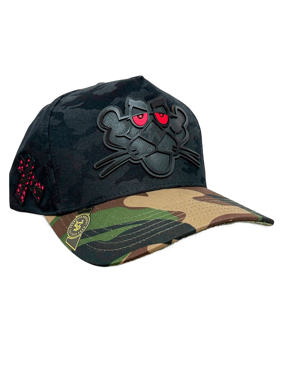 Gorra visera curva snapback Vago Styke pantera rosa para hombre