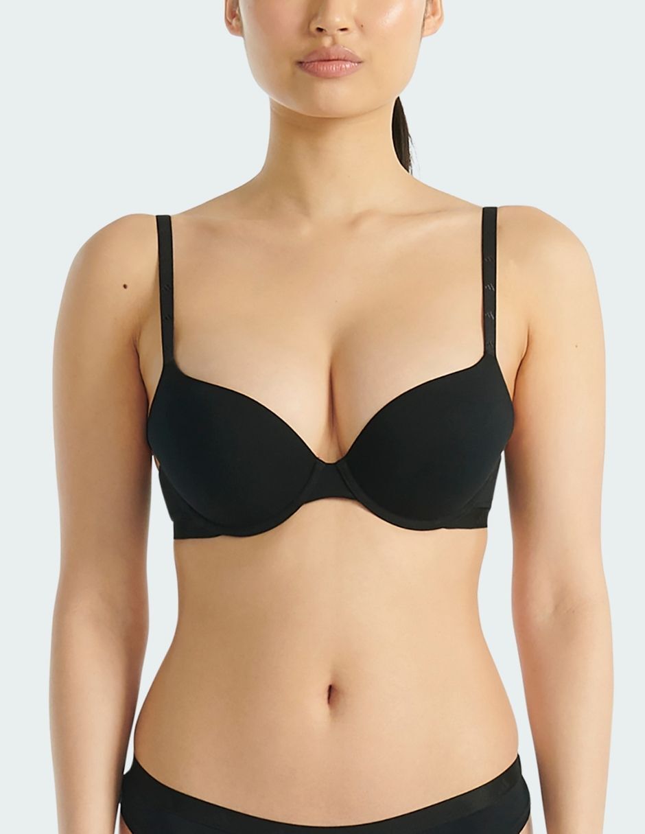 Brassiere escote profundo adidas copa push up para mujer