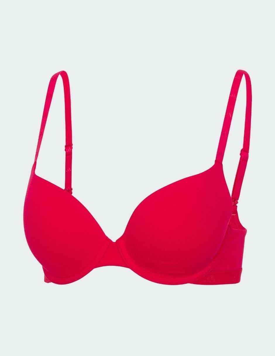 Brassiere escote profundo adidas copa push up para mujer