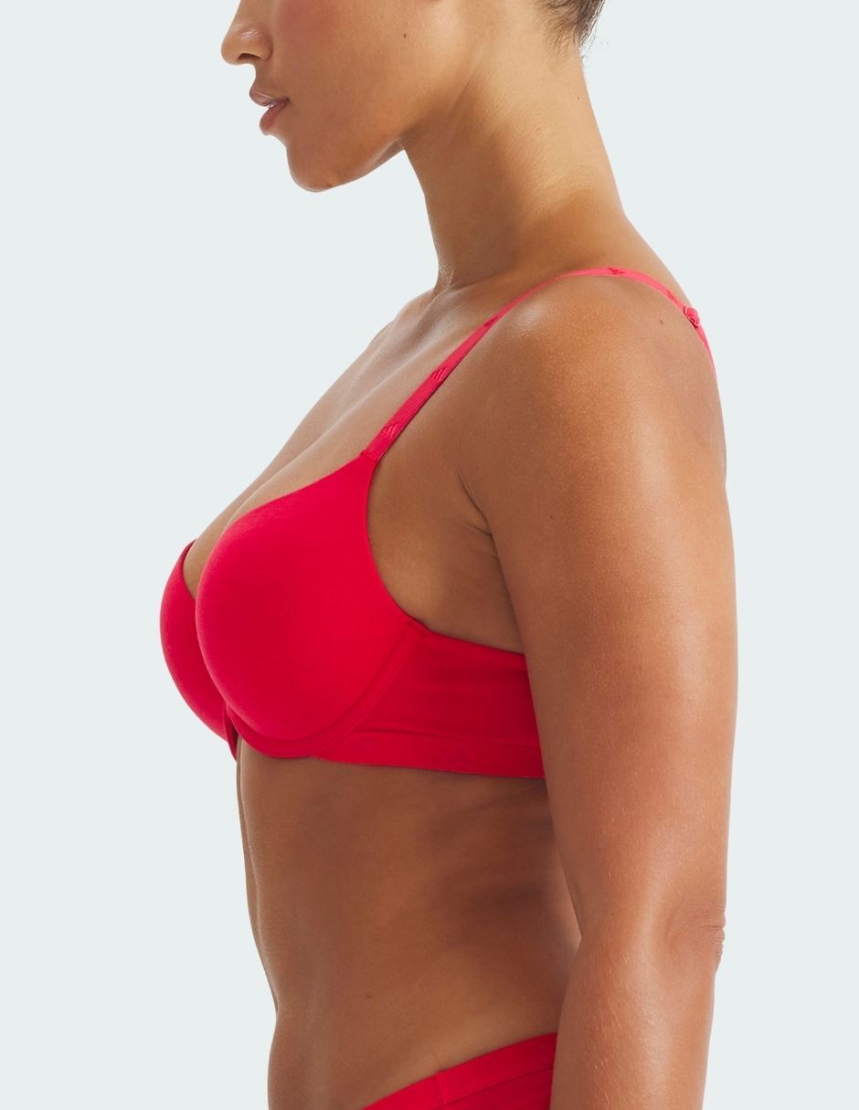 Brassiere escote profundo adidas copa push up para mujer