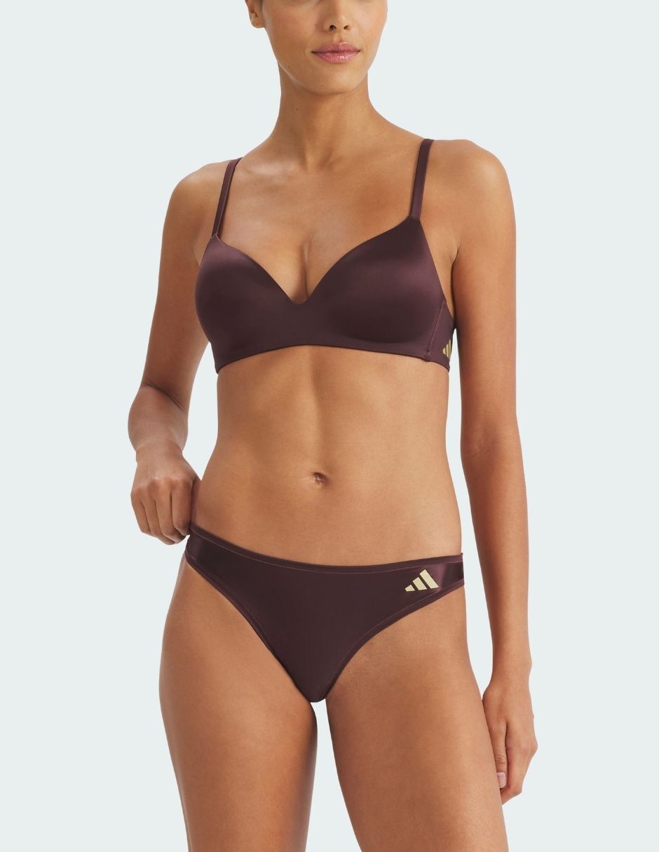 Brassiere escote profundo adidas copa sin copa para mujer