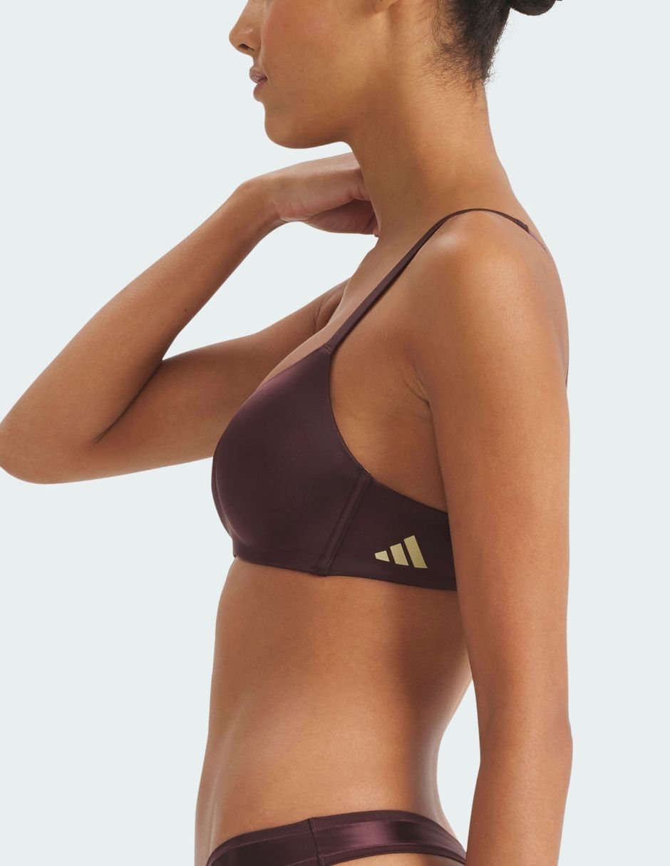 Brassiere escote profundo adidas copa sin copa para mujer