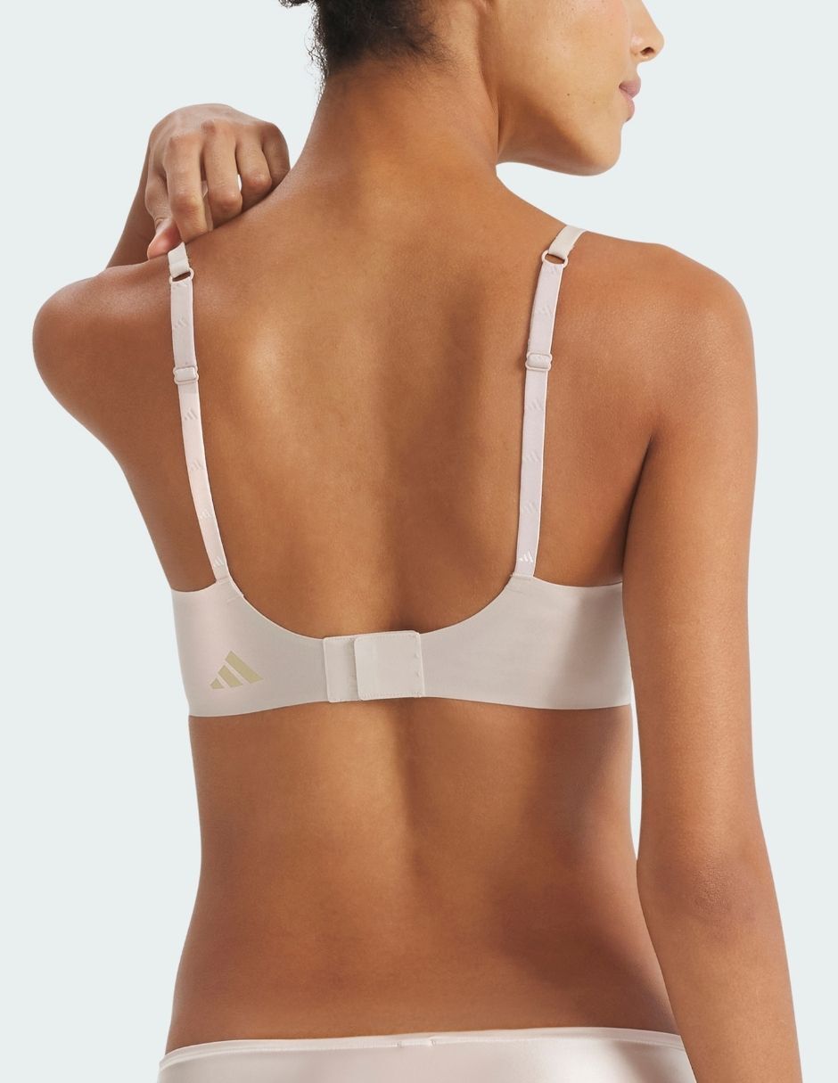 Brassiere escote profundo adidas copa sin copa para mujer