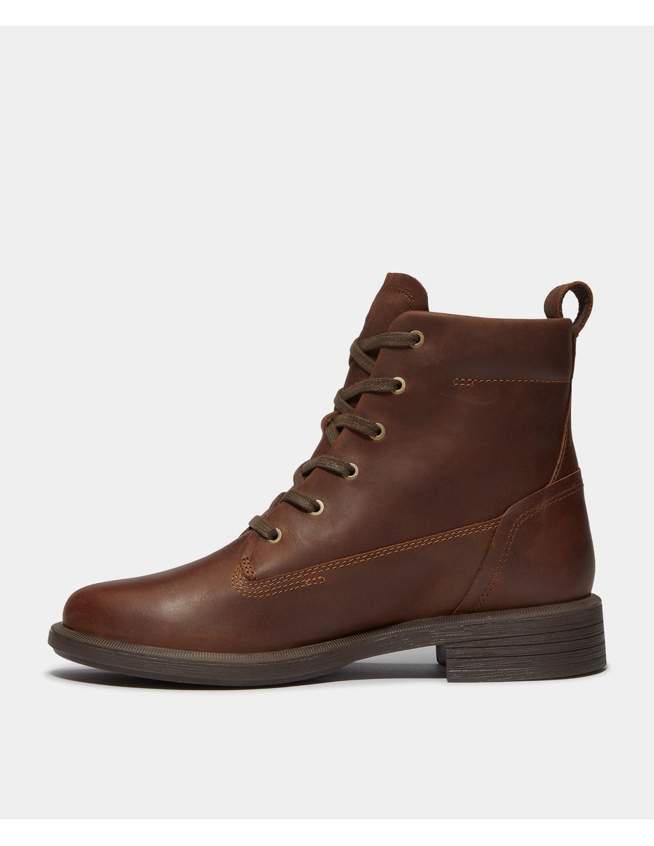 Bota al tobillo verona square de piel para mujer 6