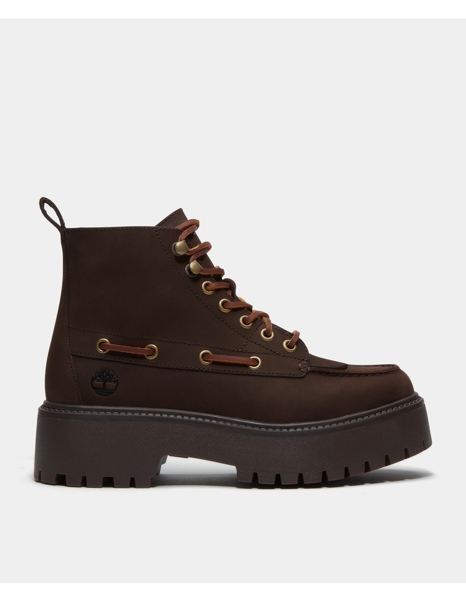 Bota al tobillo stone street de piel para mujer Bota al tobillo stone street de piel para mujer