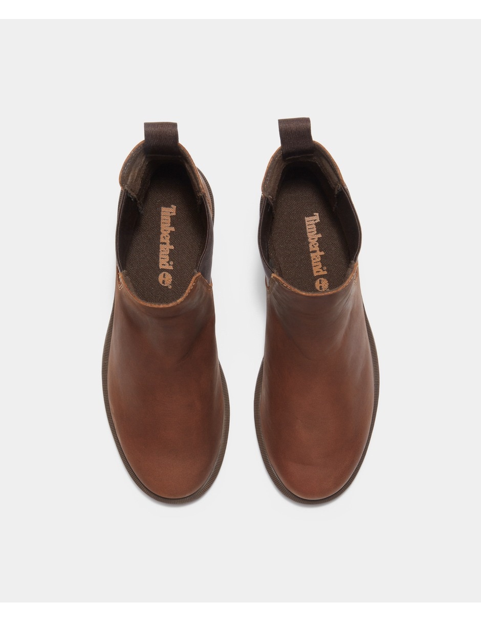 Bota al tobillo verona square de piel para mujer 2