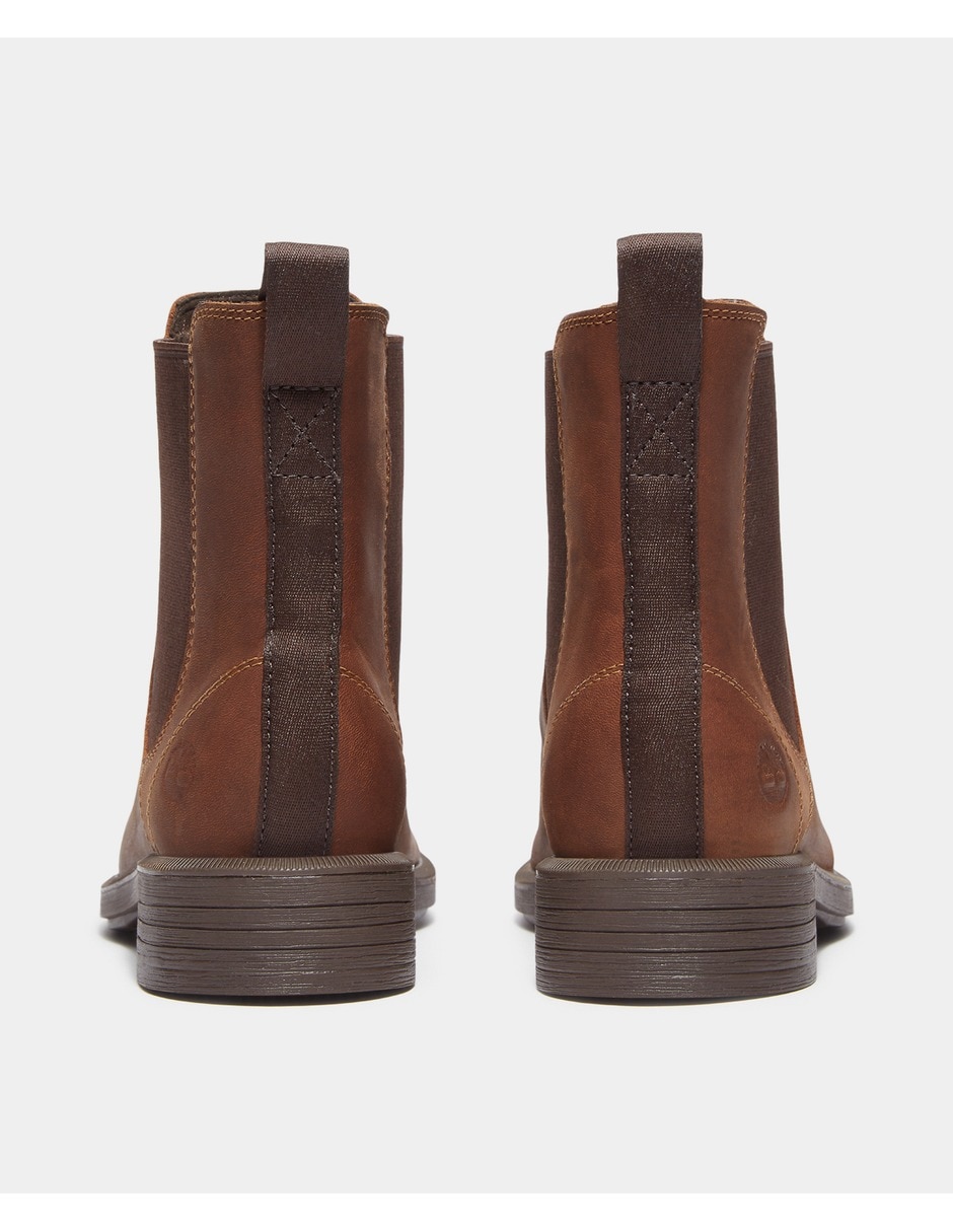 Bota al tobillo verona square de piel para mujer 5