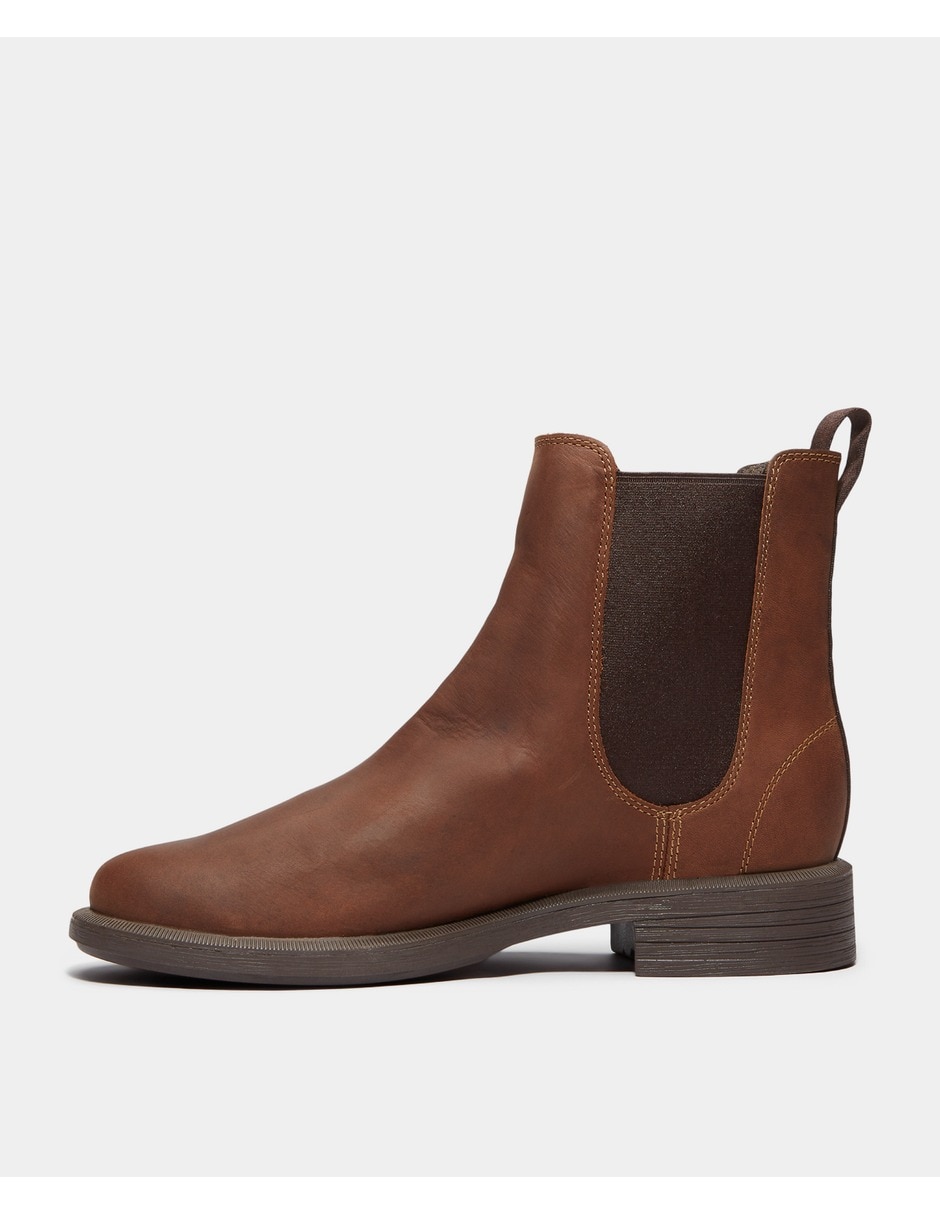 Bota al tobillo verona square de piel para mujer 6