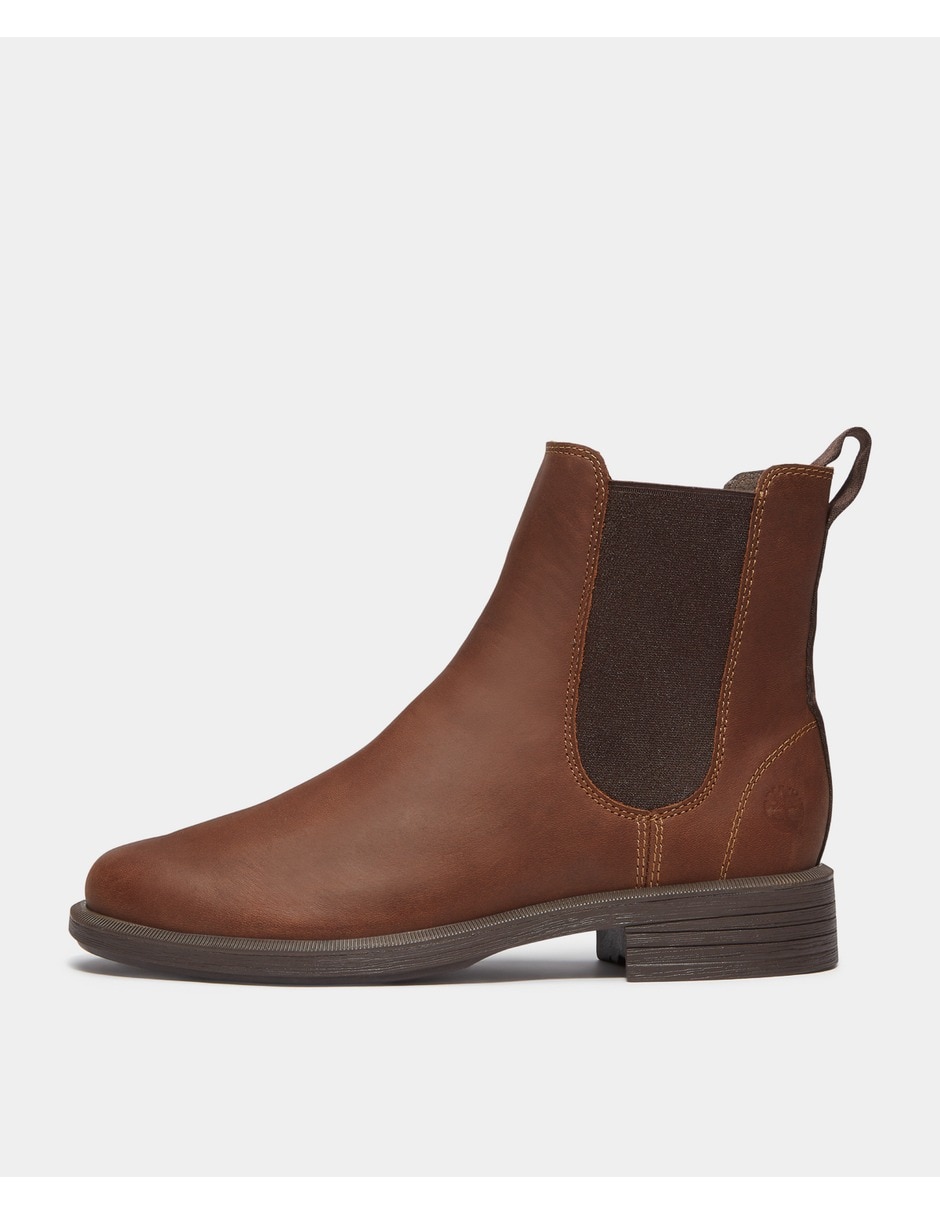Bota al tobillo verona square de piel para mujer 8