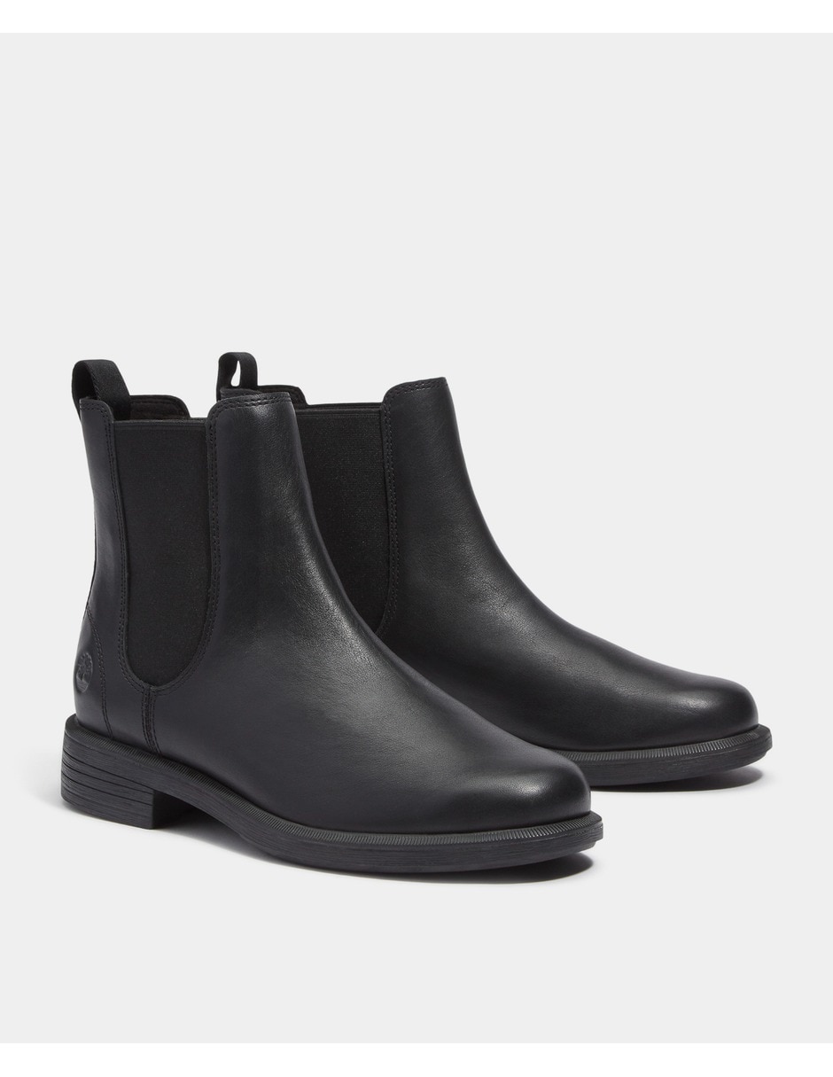 Bota al tobillo verona square de piel para mujer 4