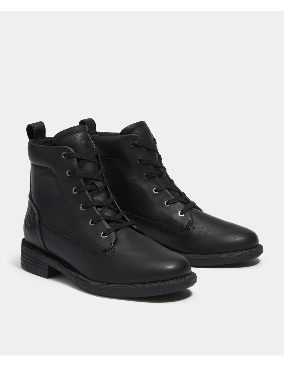 Bota al tobillo verona square de piel para mujer 4
