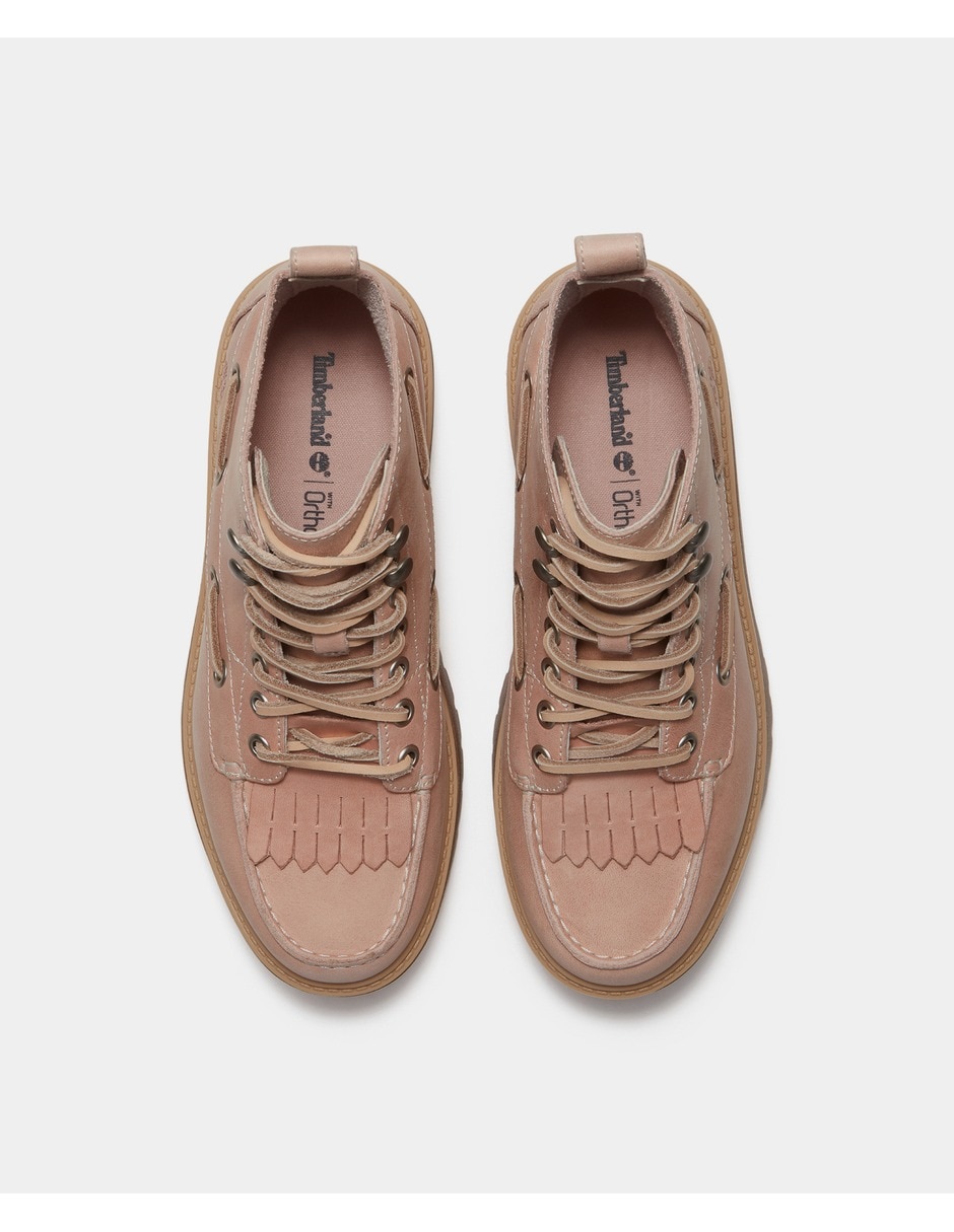 Bota al tobillo stone street de piel para mujer 2