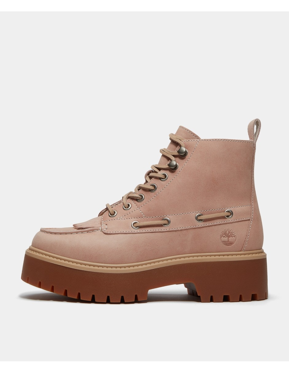 Bota al tobillo stone street de piel para mujer 8