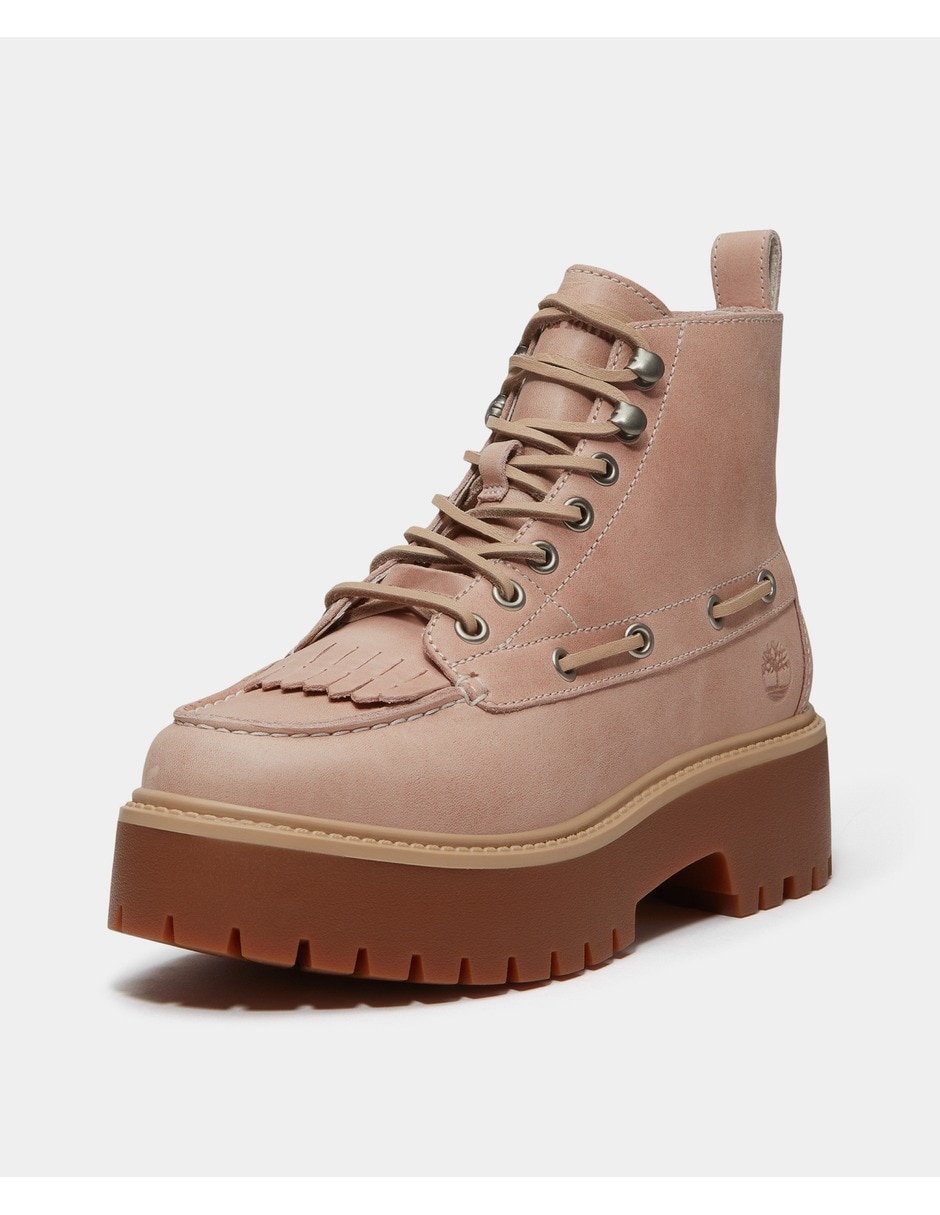 Bota al tobillo stone street de piel para mujer 9