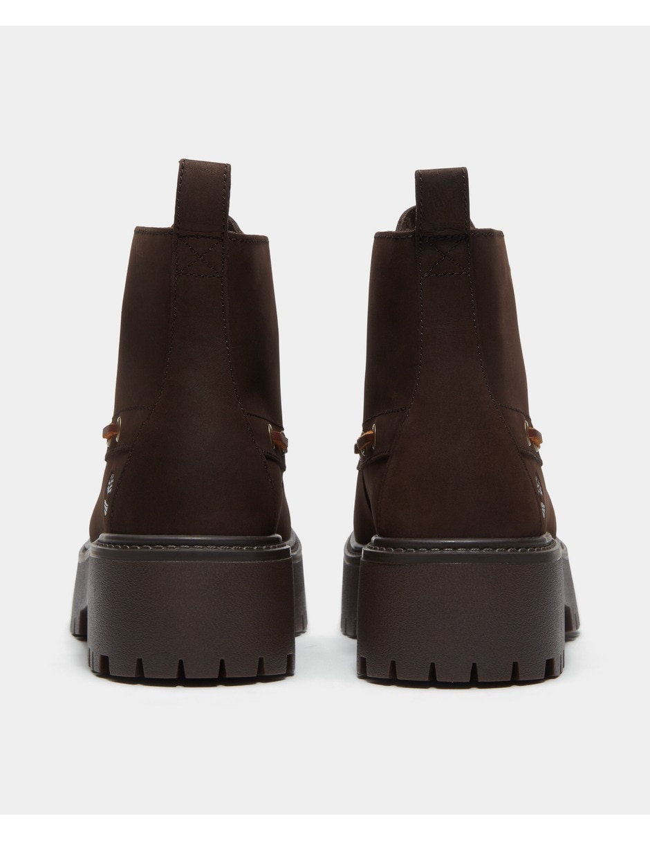 Bota al tobillo stone street de piel para mujer 5