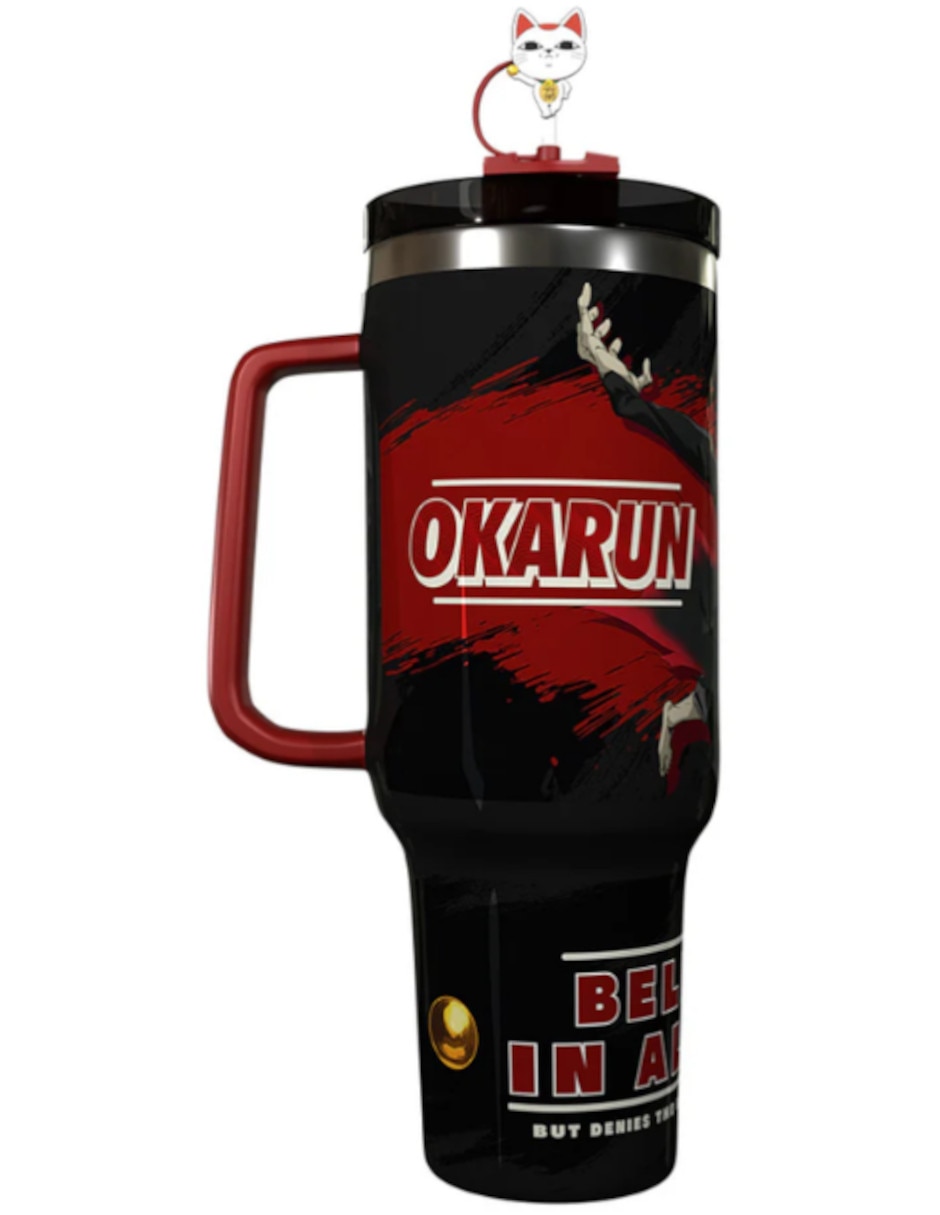 Termo de acero inoxidable Okarun (DanDaDan) con tapa rosca 2