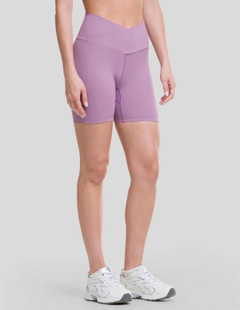 Short biker v-cut para entrenamiento mujer 4