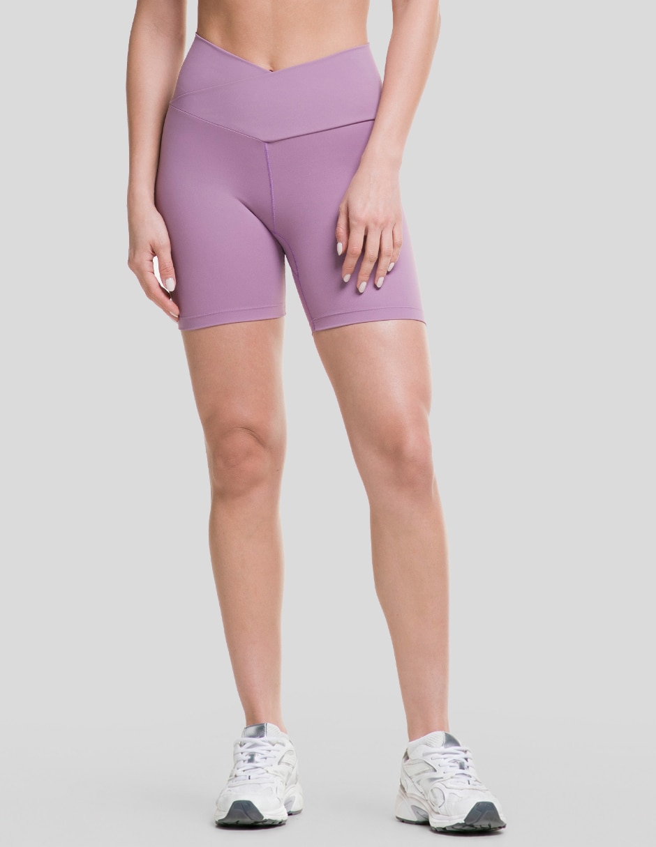 Short biker v-cut para entrenamiento mujer 3