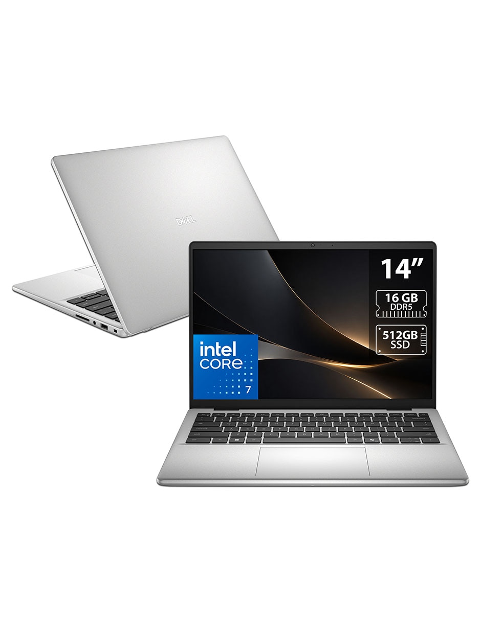 Laptop DELL Pro 14 pulgadas WUXGA Intel core 7 tarjeta grafica integrada 16 GB RAM 512 GB SSD