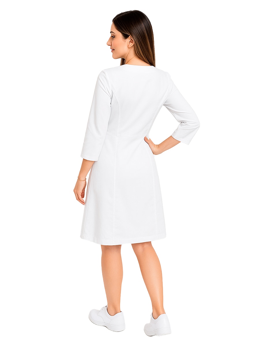 Set de bata médica estilo ajustado para mujer 3