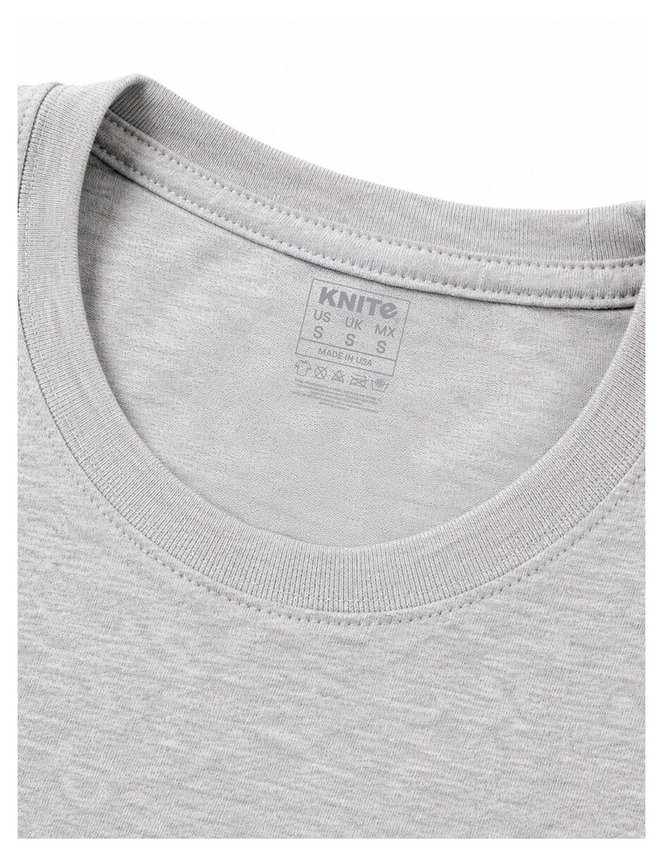 Manga corta knite cuello redondo para mujer