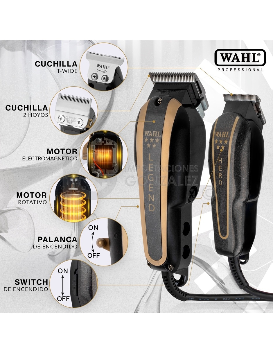 Recortadora de cabello barber combo 8180