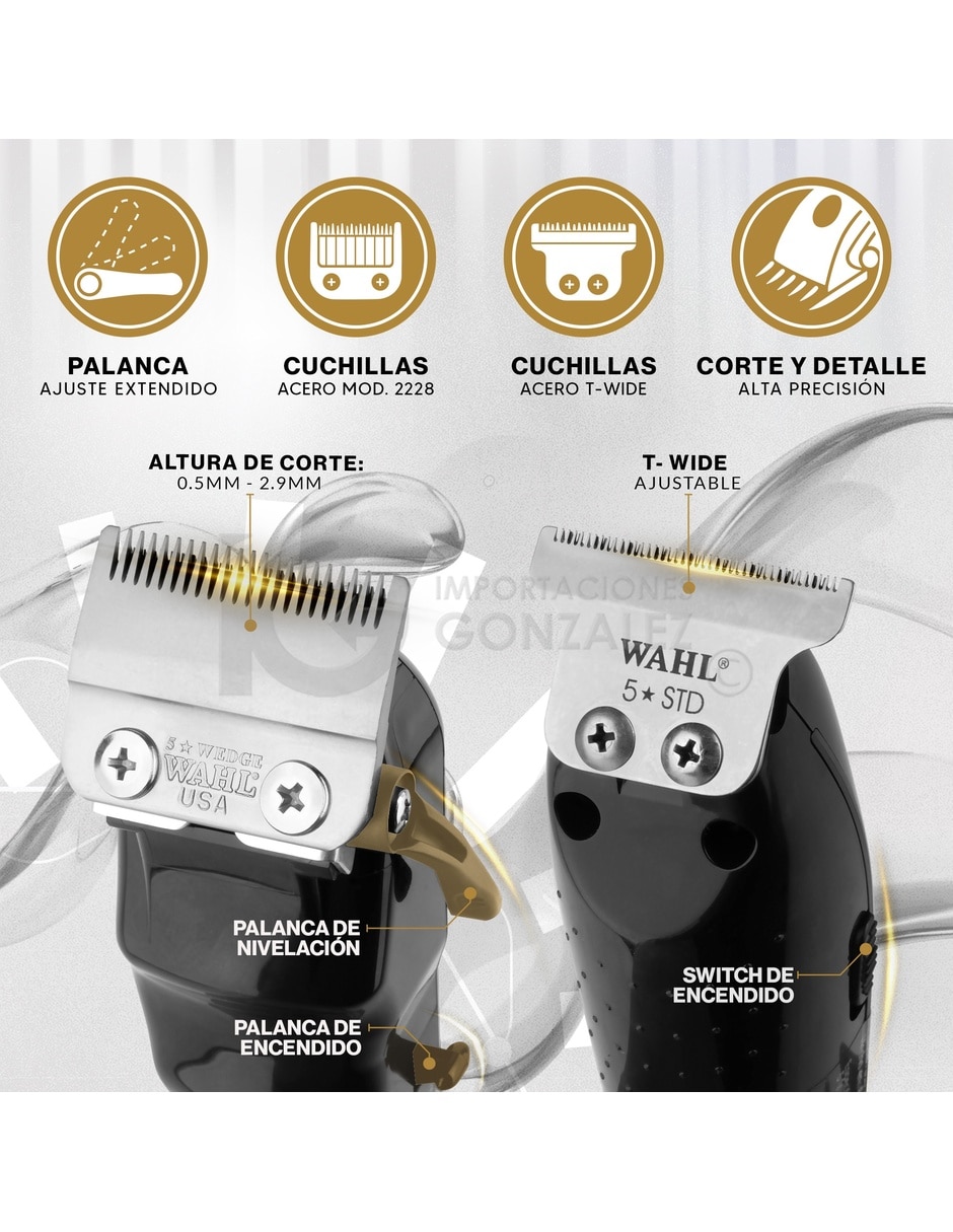 Recortadora de cabello barber combo 8180 9