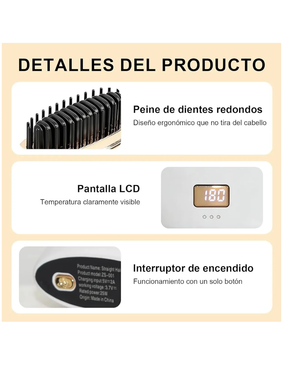Cepillo alaciador