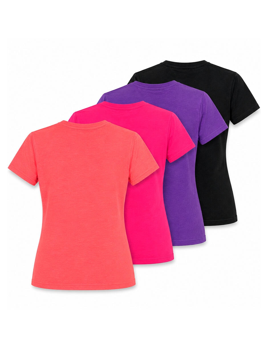 Manga corta knite cuello redondo para mujer