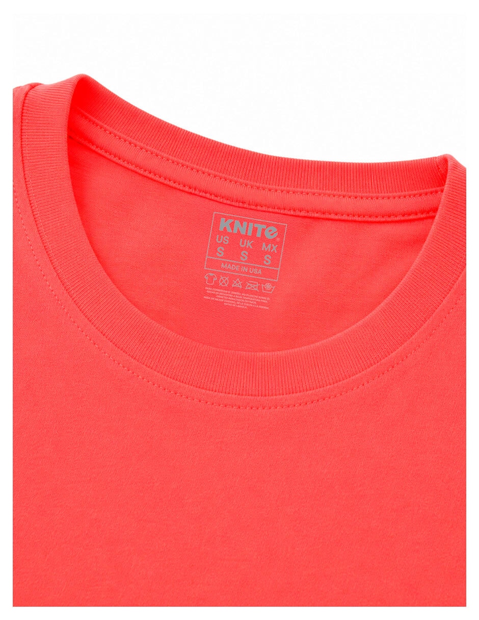 Manga corta knite cuello redondo para mujer
