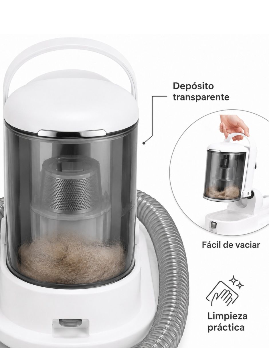Kit de aseo y aspiradora para mascota de 400 w 2