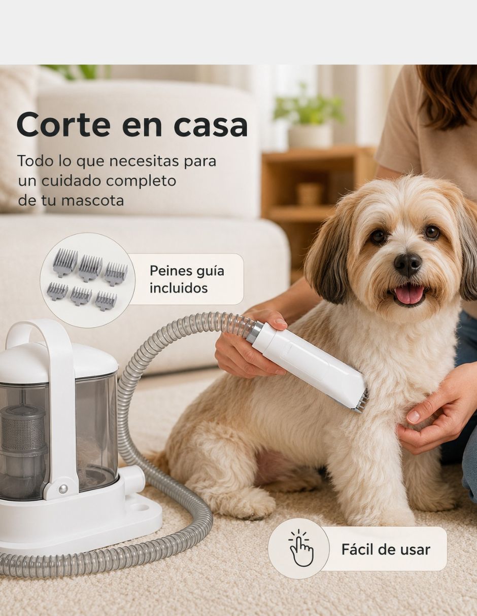 Kit de aseo y aspiradora para mascota de 400 w 8