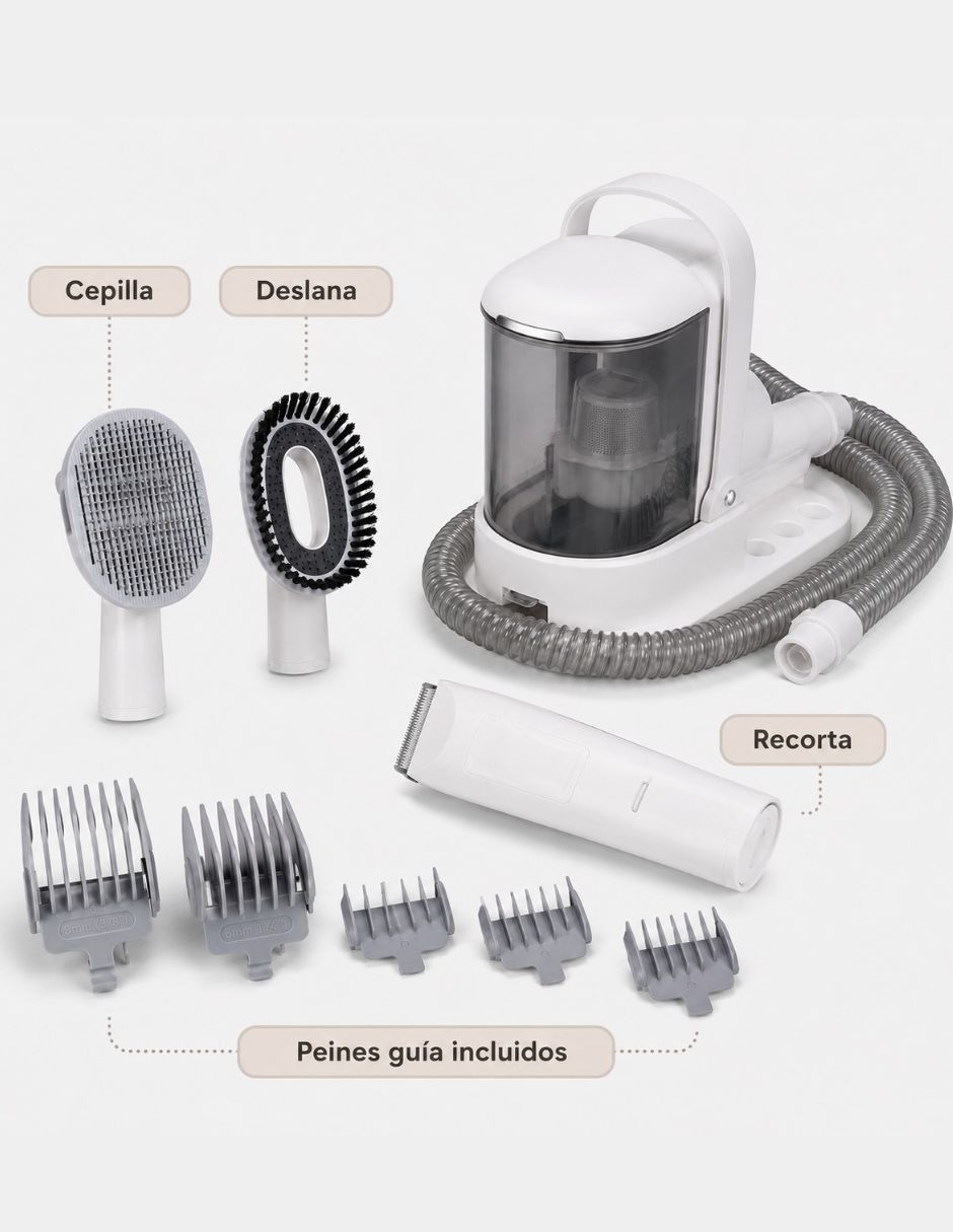 Kit de aseo y aspiradora para mascota de 400 w 3