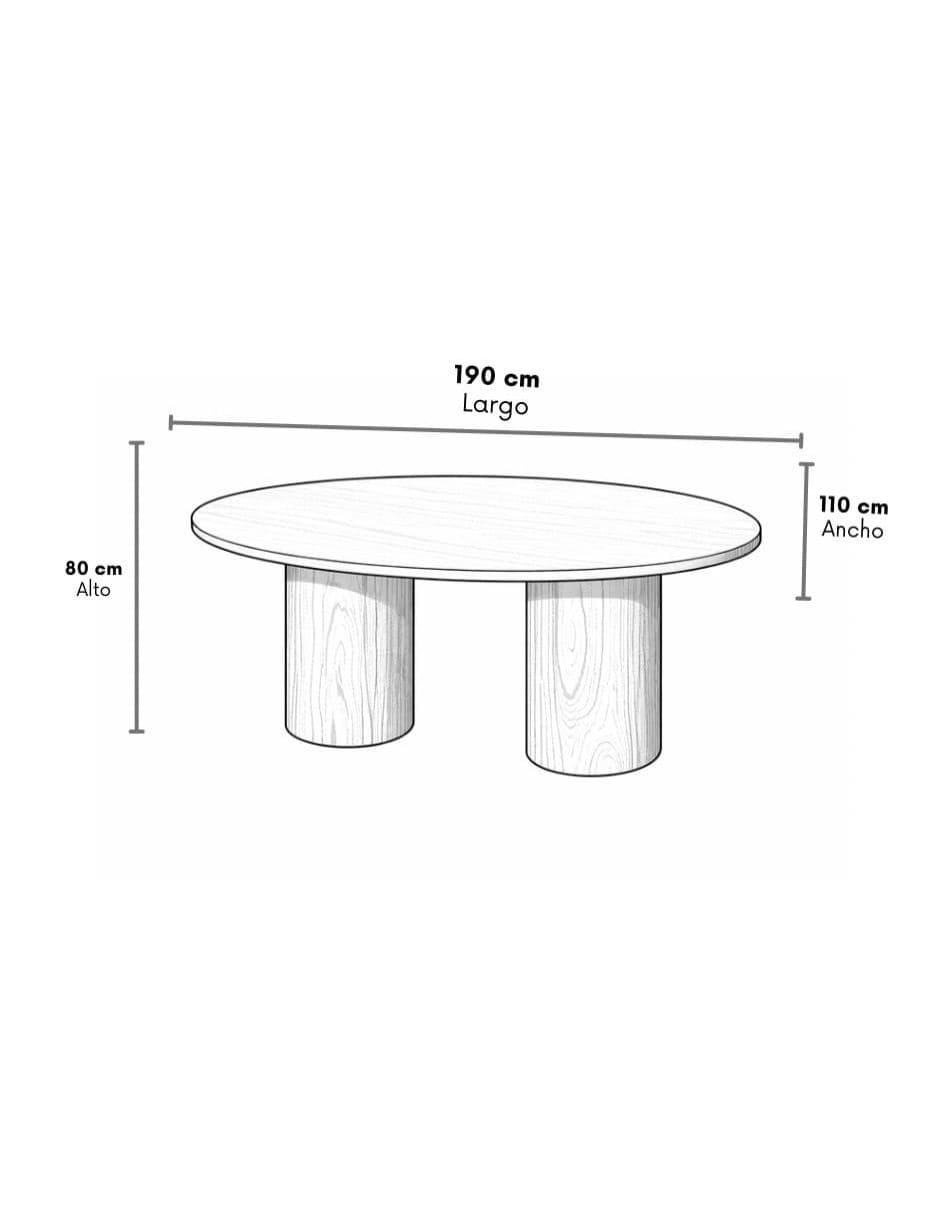Mesa de comedor No No MESA DE COMEDOR PORTUGAL de Madera y mármol 7