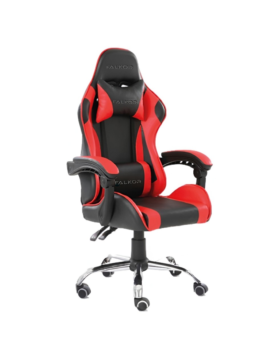 Silla con brazos accesorios gaming de cuero 2