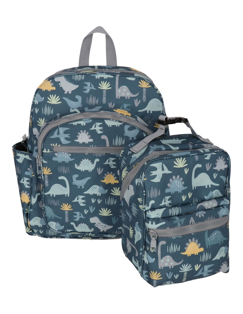 Set mochila escolar dinosaurio babuu para niño 8