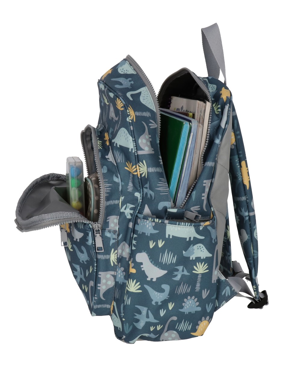 Set mochila escolar dinosaurio babuu para niño 7