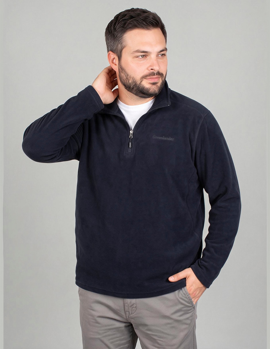 Chamarra Casual SUDADERA FLEECE No de Fleece Cuello con cierre para hombre Chamarra Casual SUDADERA FLEECE No de Fleece Cuello con cierre para hombre