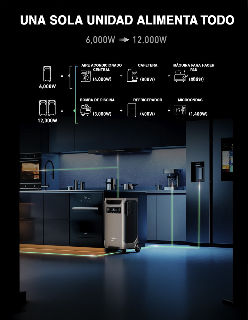 Batería no break ANKER SOLIX 3850 mAh