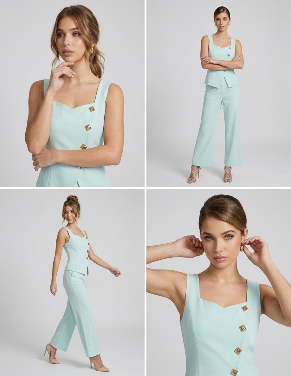 Conjunto business casual Conjuntos de dama para mujer 4