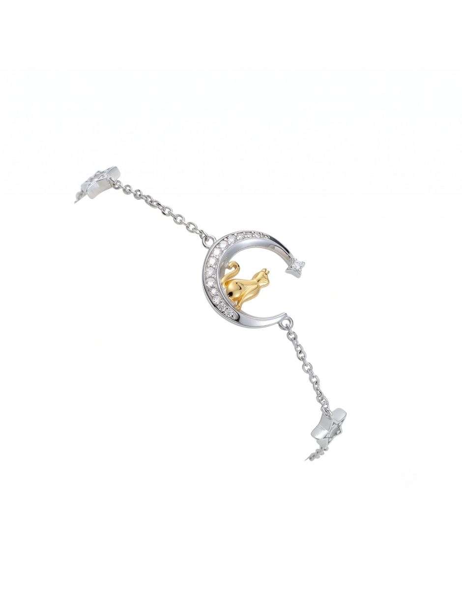 Set collar y pulsera Luna de Plata P 925 3