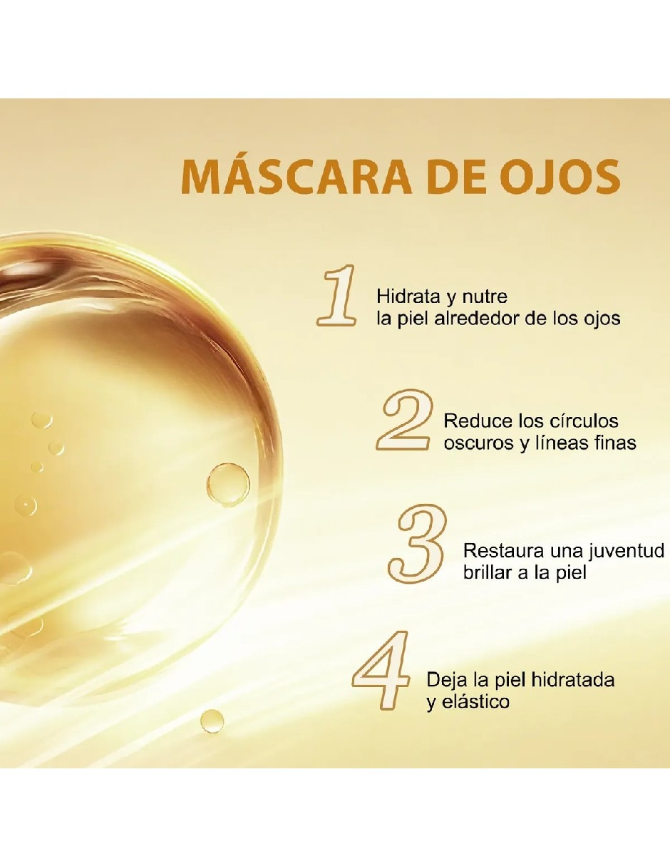 Parches para ojeras tarro de parches de oro 24k 4
