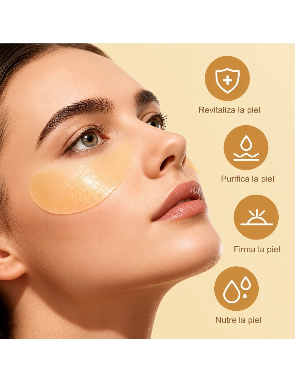 Parches para ojeras tarro de parches de oro 24k 5