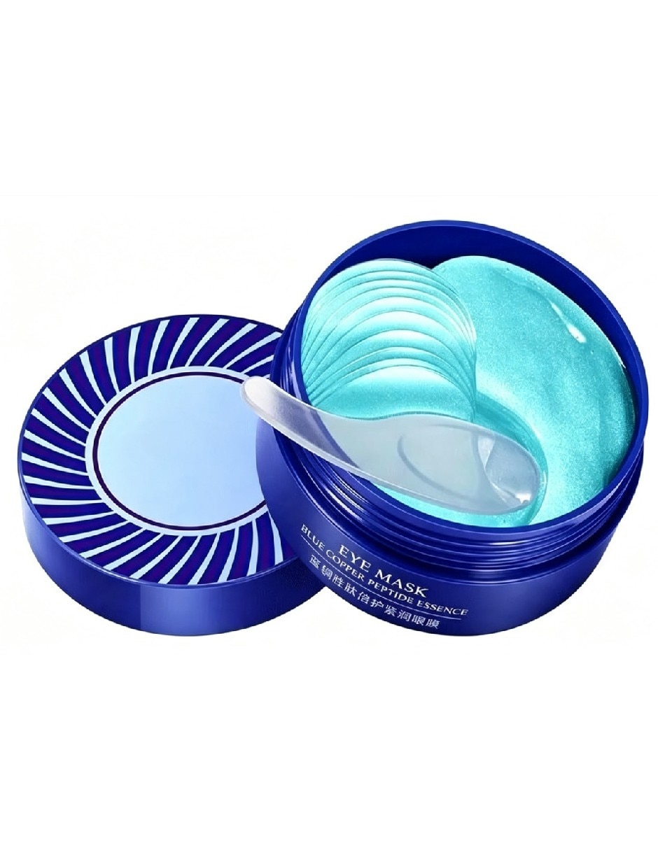 Parches para ojeras tarro de parches de hidrogel con péptidos de cobre azul y ácido hialurónico Parches para ojeras tarro de parches de hidrogel con péptidos de cobre azul y ácido hialurónico