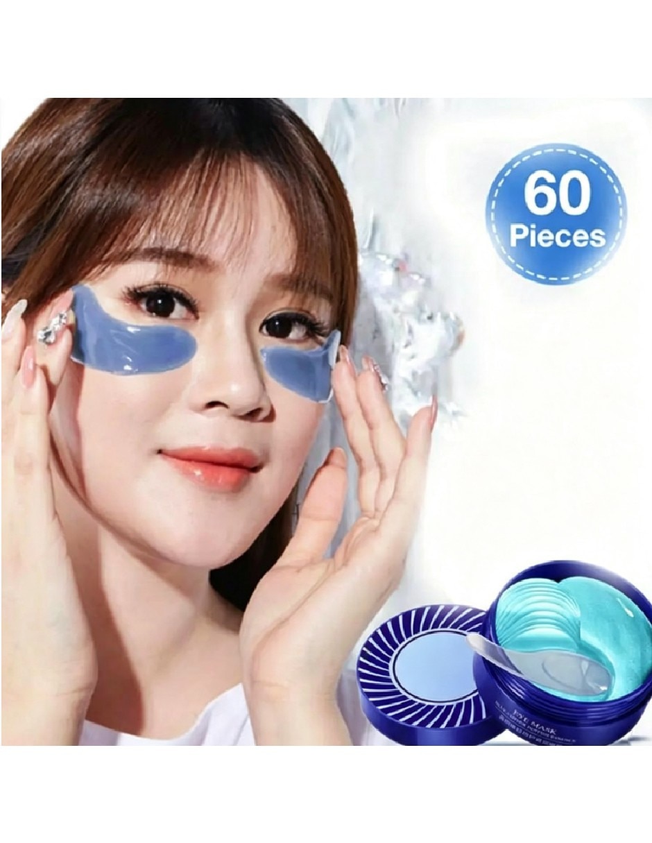 Parches para ojeras tarro de parches de hidrogel con péptidos de cobre azul y ácido hialurónico 2