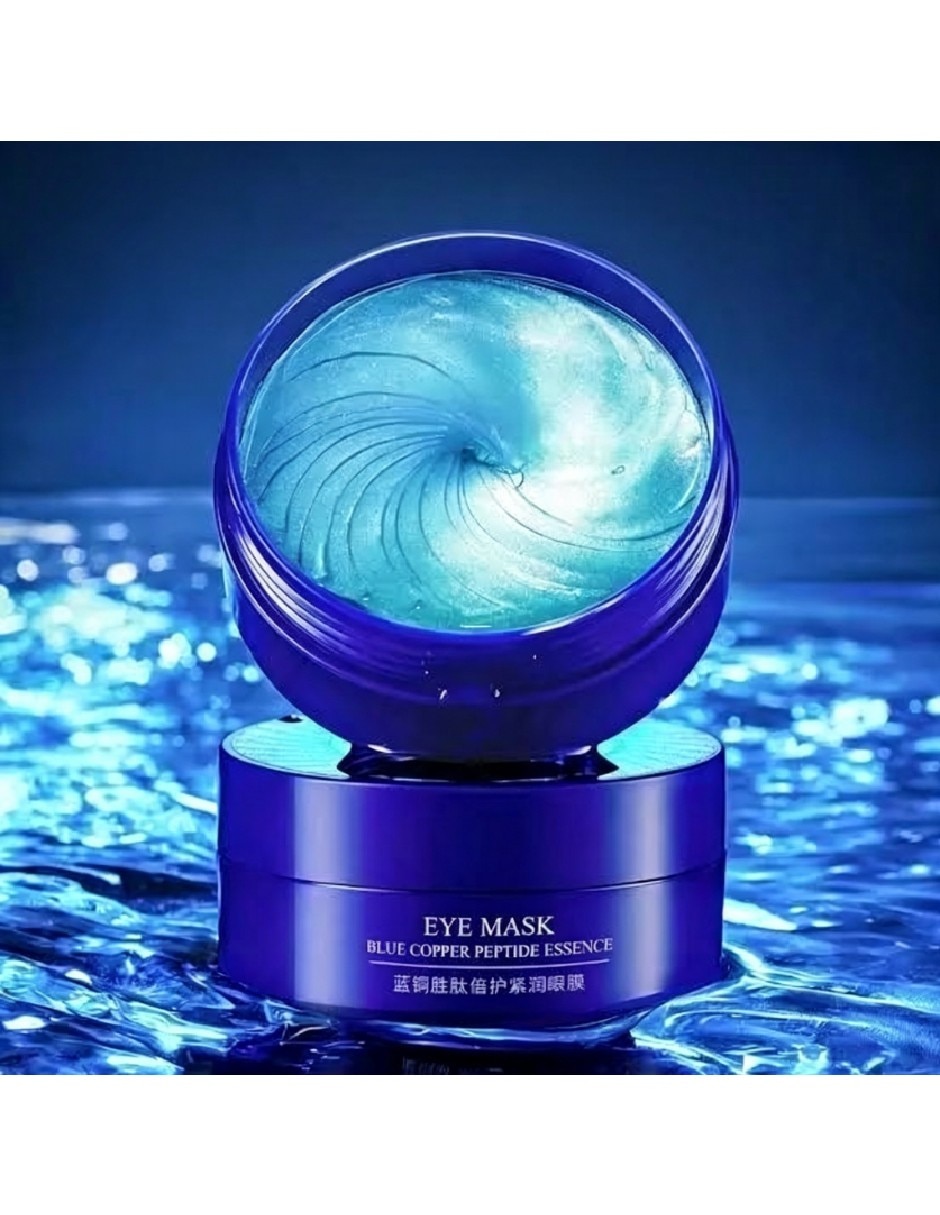 Parches para ojeras tarro de parches de hidrogel con péptidos de cobre azul y ácido hialurónico 4