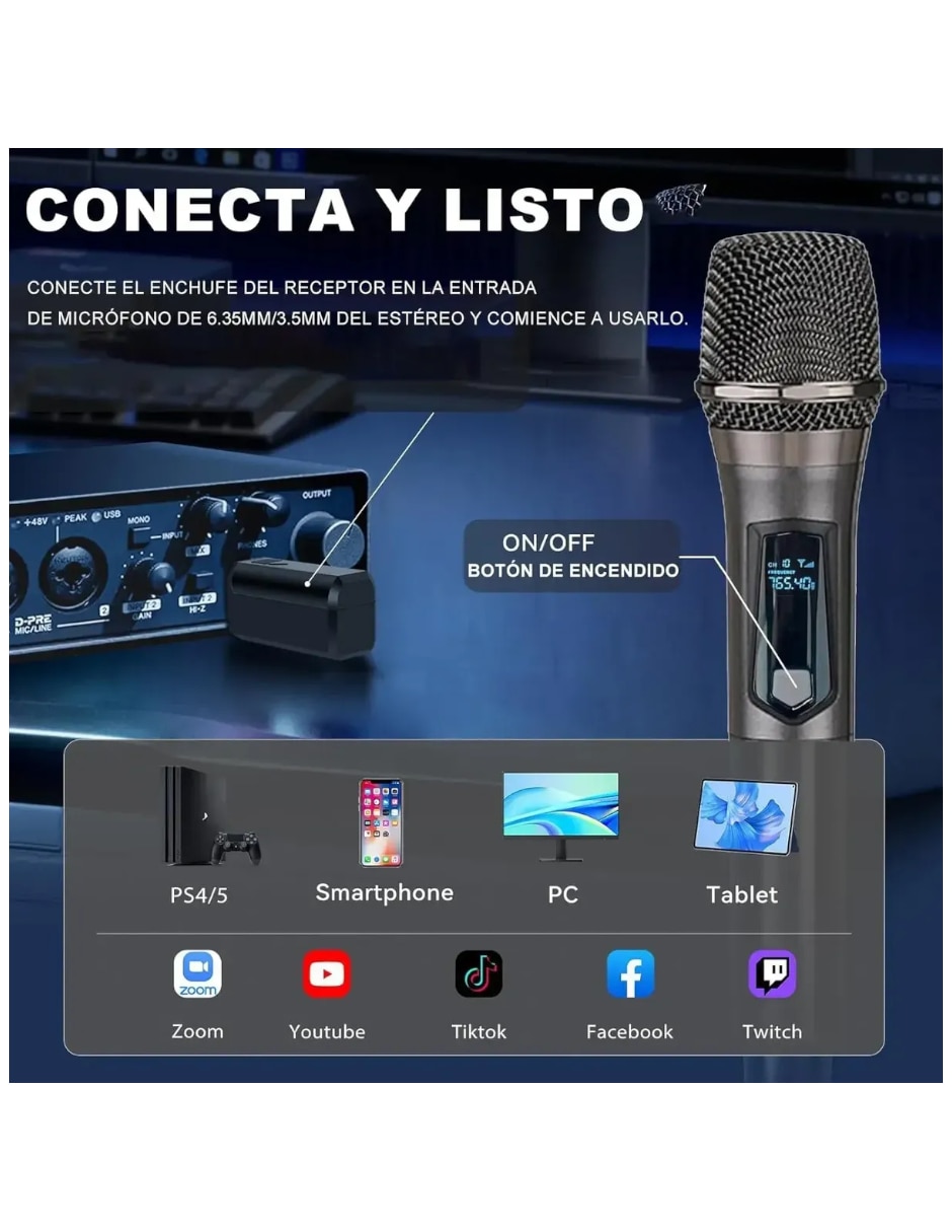 Set micrófono GENÉRICA onalámbricos