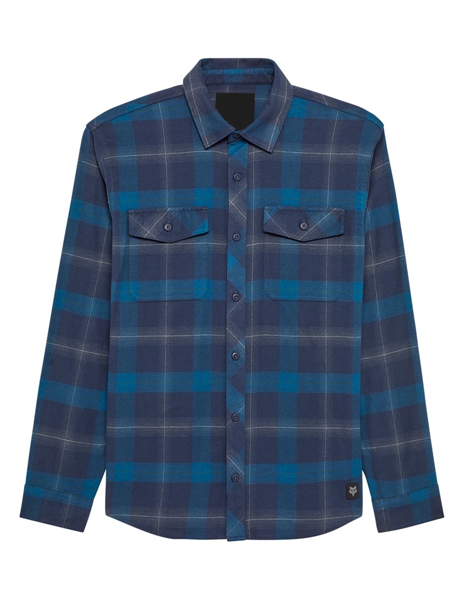 Camisa casual fox manga larga para hombre
